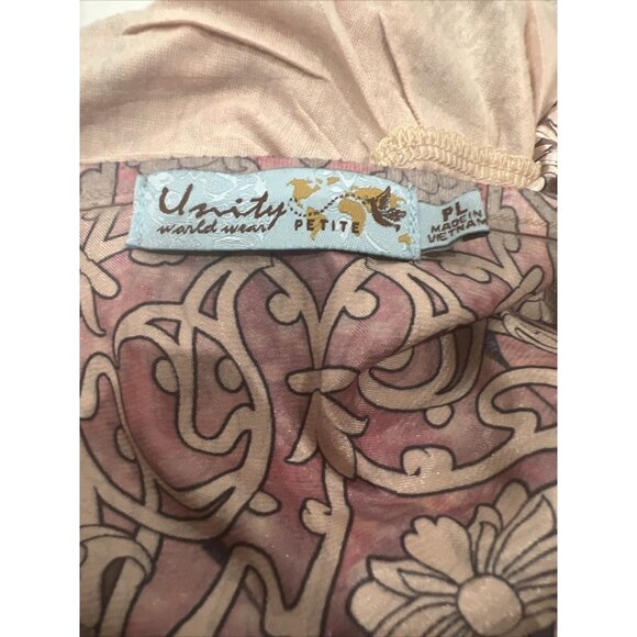 Womens Unity World Wear Petite Sleeveless Butterfly Print Top PL - Picture 6 of 8